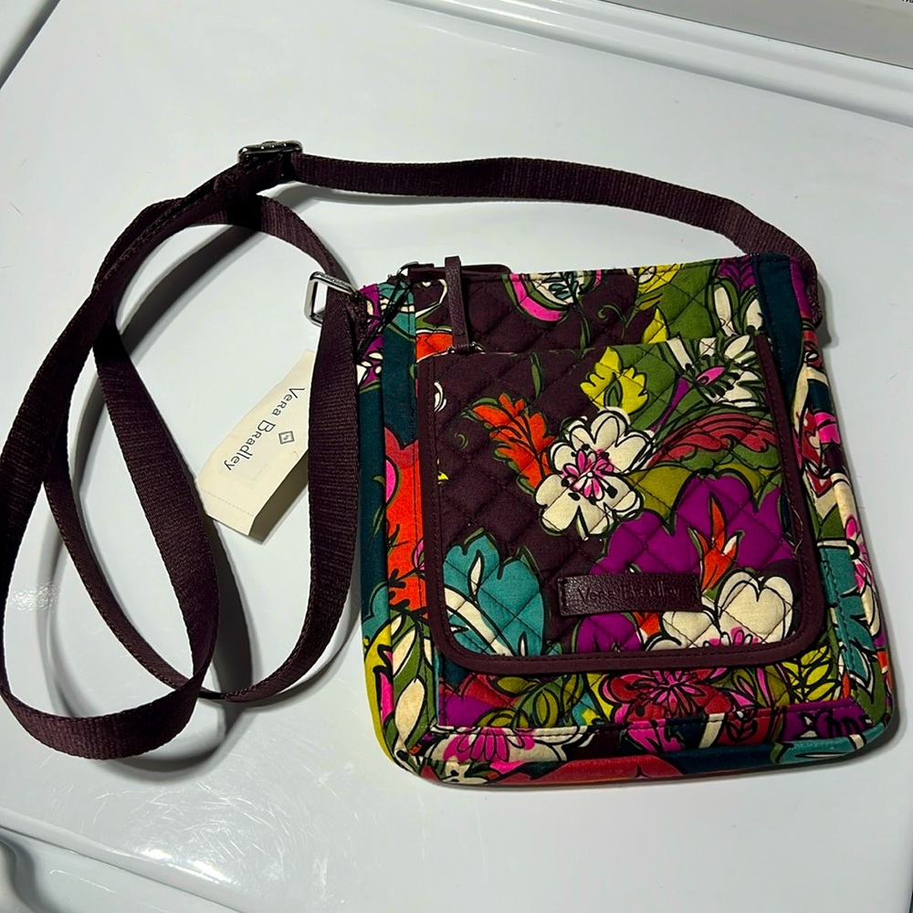 Vera Bradley NWT Iconic Mini Hipster in Autumn Leaves print